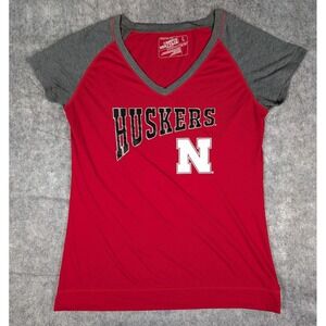 Nebraska Huskers | Campus Heritage | Women | Red | Graphic Tee‎ | L